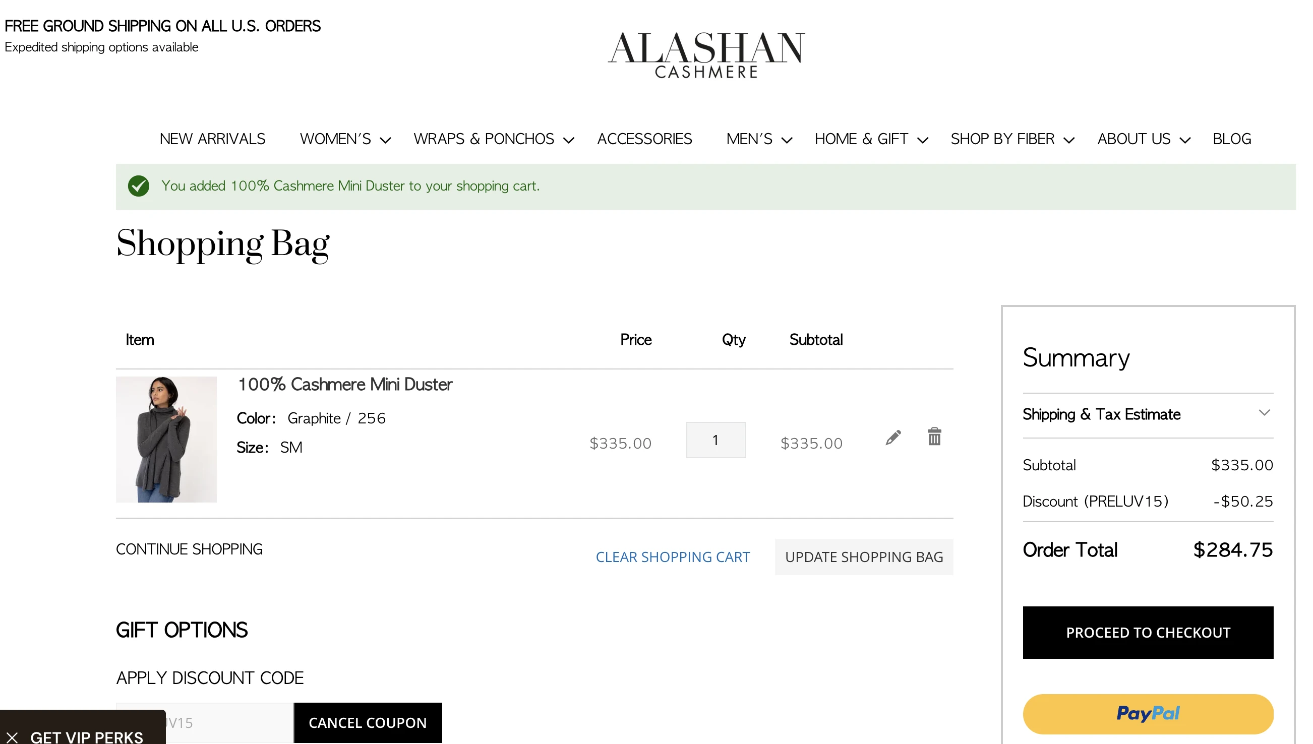 Use Discount Code PRELUV15 for 15% OFF Sitewide at Alashan Cashmere